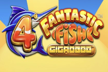 4 Fantastic Fish Gigablox Online Slot Logo