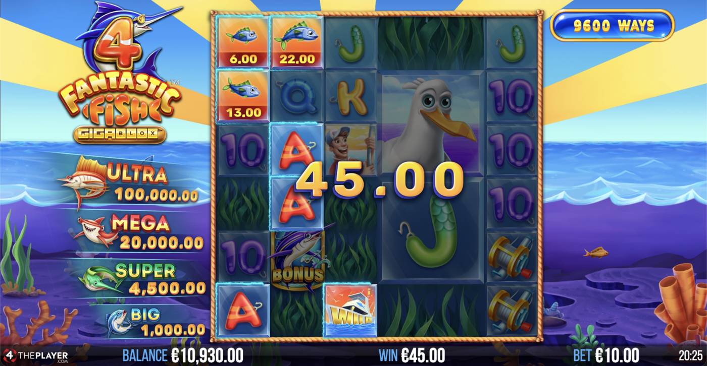 4 Fantastic Fish Gigablox: image of winning