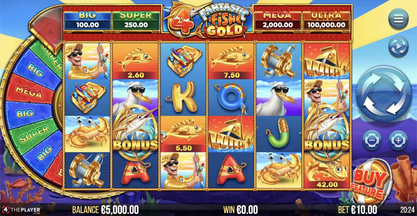 4 Fantastic Fish Gold: image of main menu