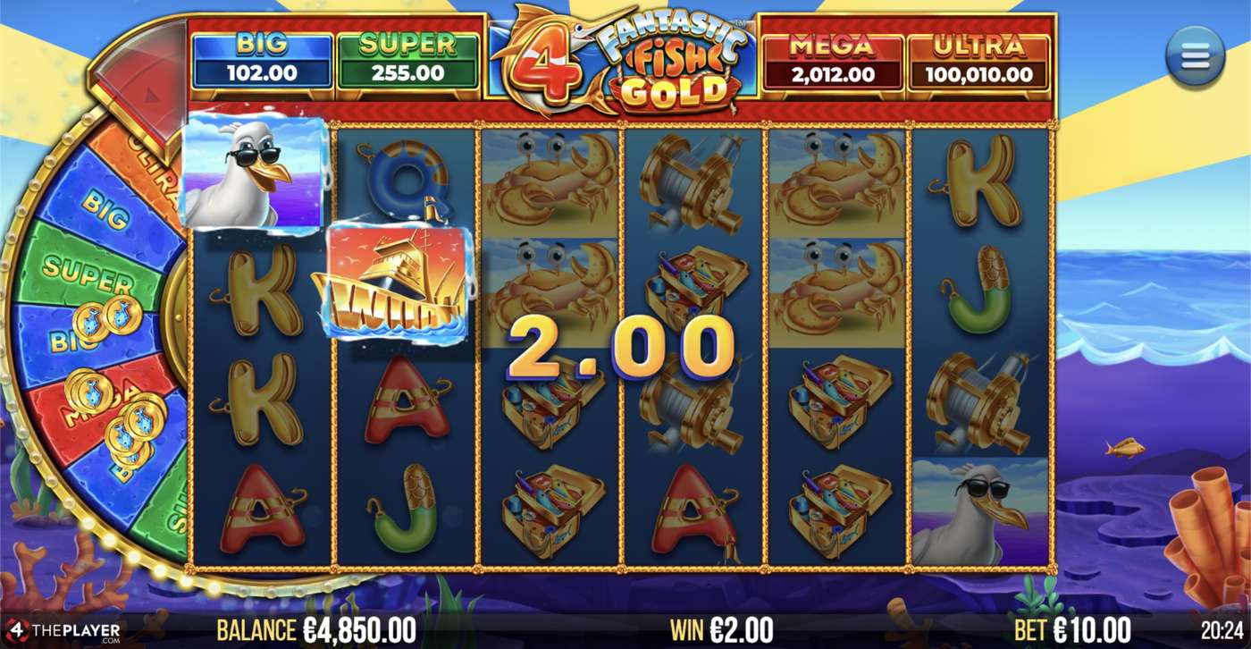 4 Fantastic Fish Gold: image of winning