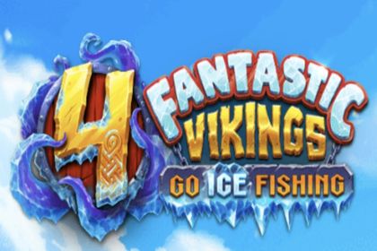 4 Fantastic Vikings Go Ice Fishing Online Slot Logo