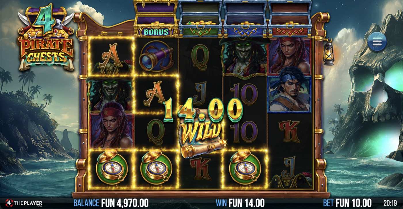 4 Pirate Chests: image of winning