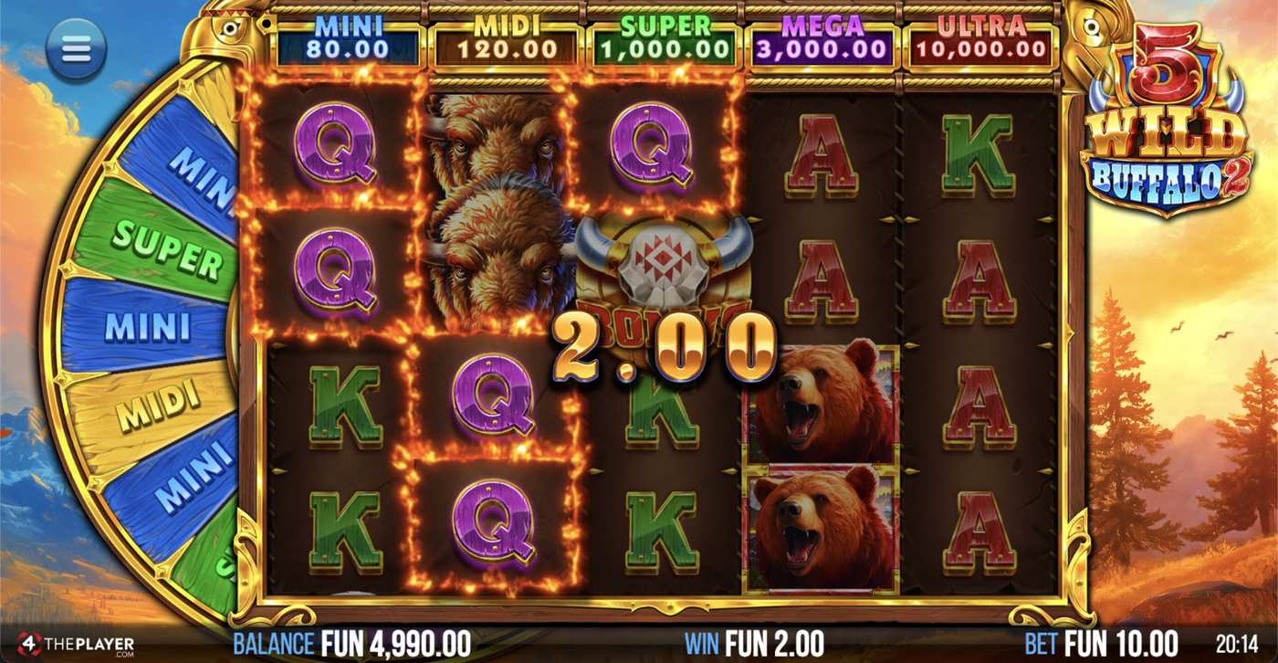 5 Wild Buffalo 2: image of winning