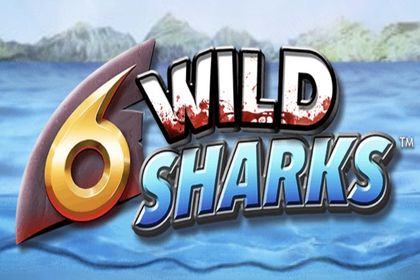6 Wild Sharks Online Slot Logo
