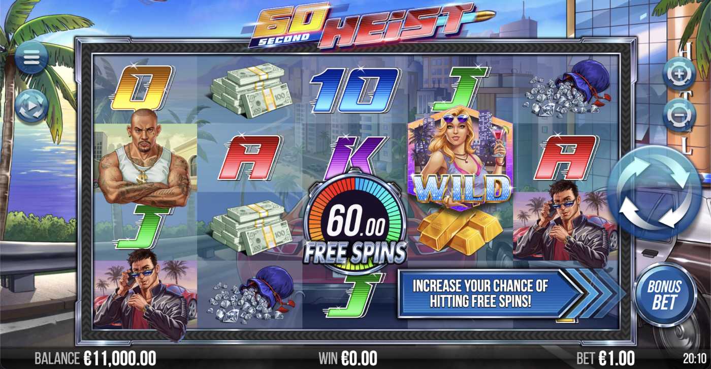 60 Second Heist: image of main menu