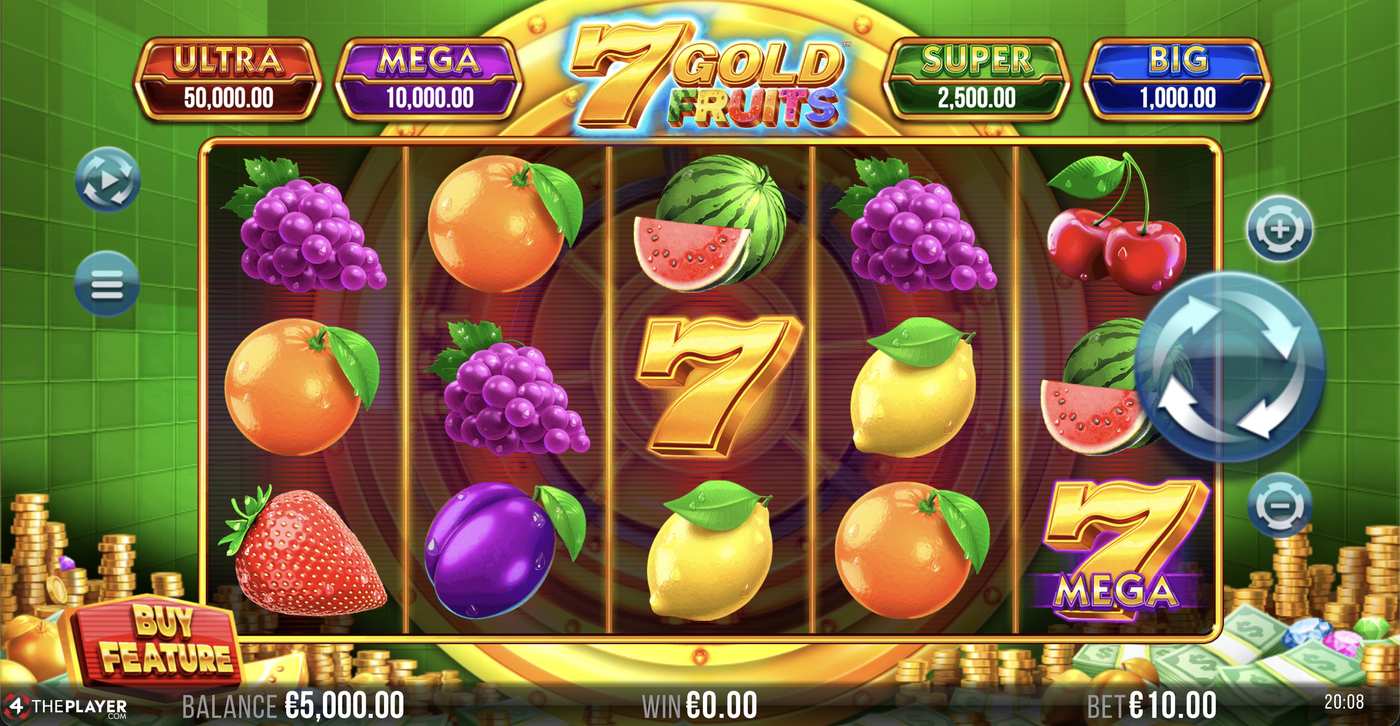 7 Gold Fruits: image of main menu
