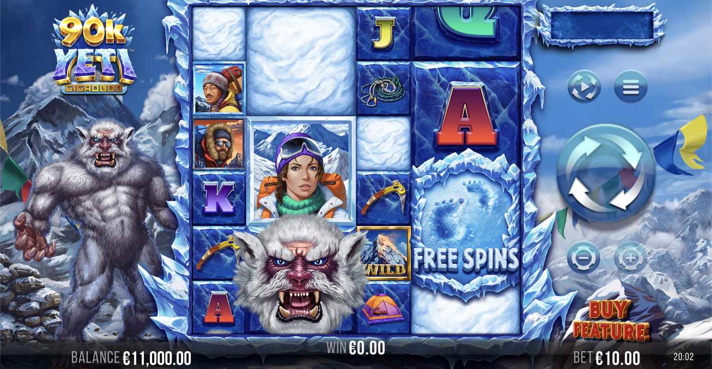 90k Yeti Gigablox: image of main menu