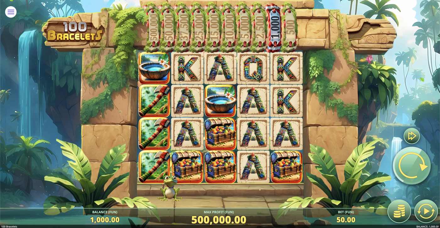 100 Bracelets: image of main menu
