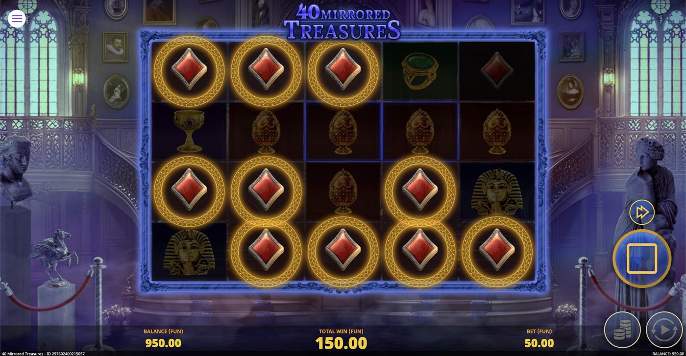 40 Mirrored Treasures: image of winning