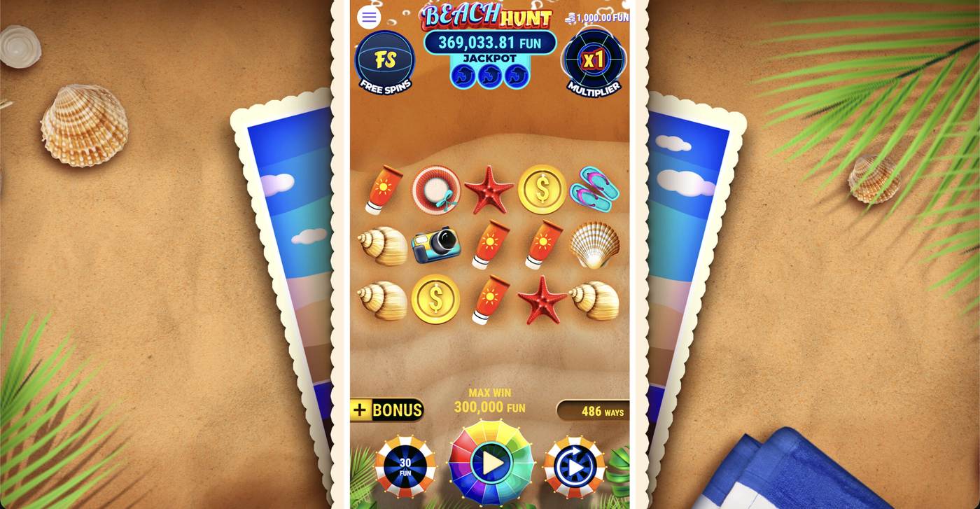Beach Hunt: image of main menu