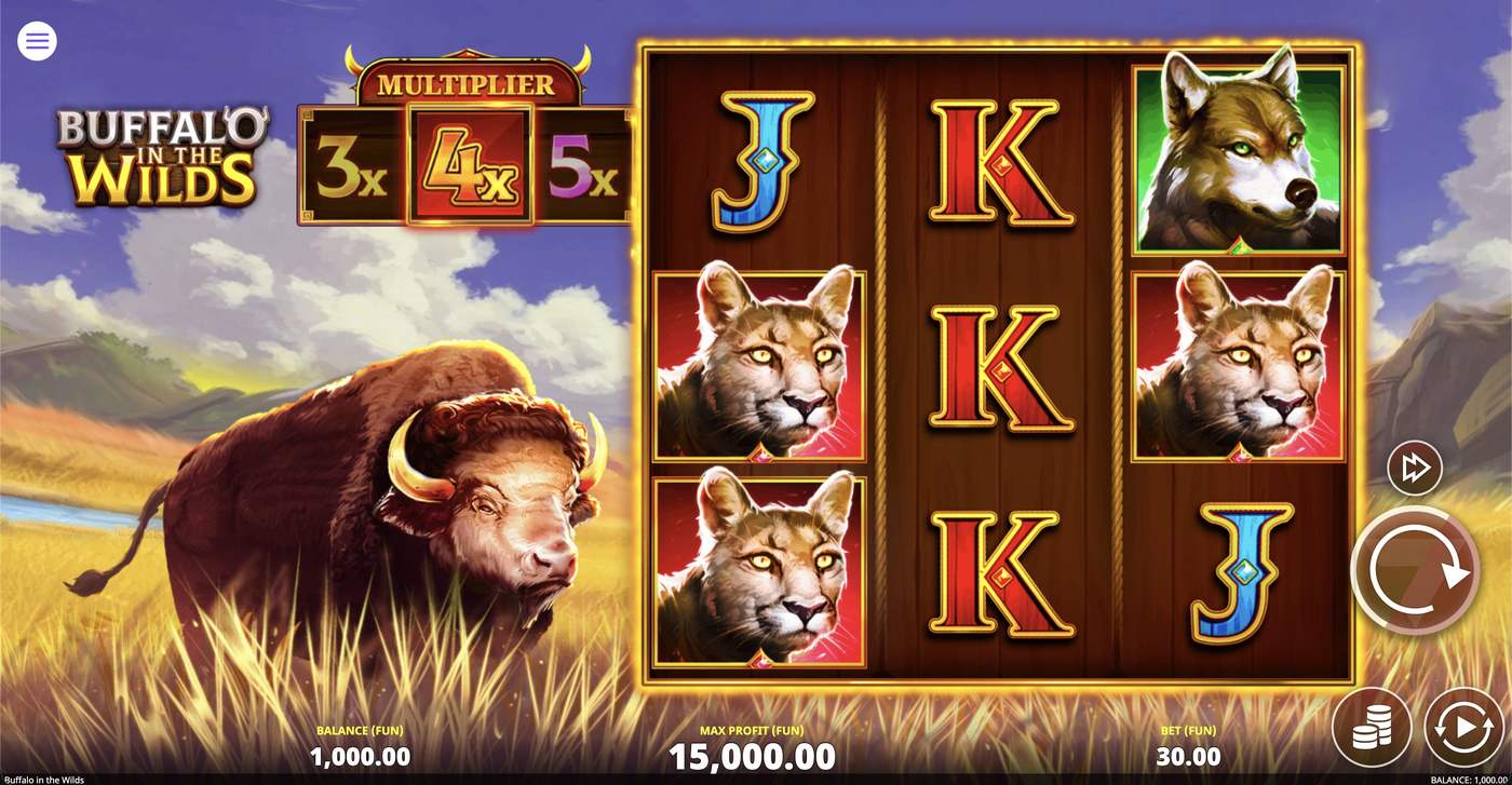 Buffalo in the Wilds: image of main menu