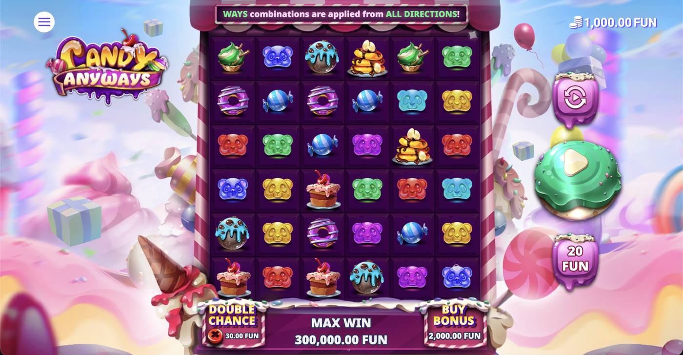 Candy Anyways: image of main menu
