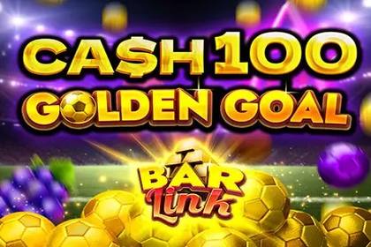 Cash 100 Golden Goal Bar Link Online Slot Logo
