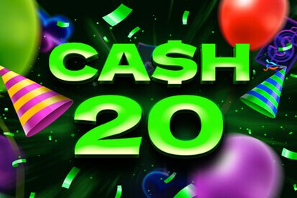 Cash 20 Happy Birthday Online Slot Logo