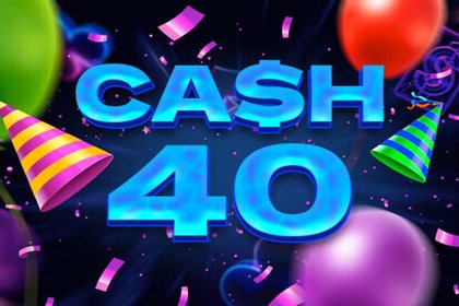 Cash 40 Happy Birthday Online Slot Logo