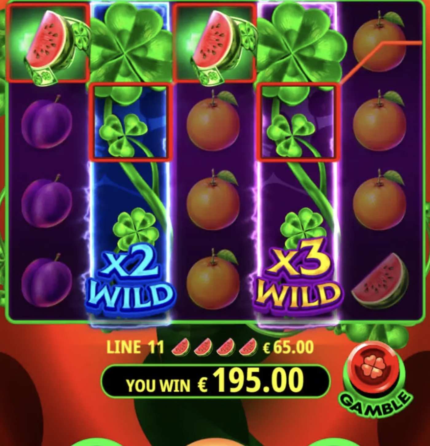Cash 40 Multiclover: image of winning