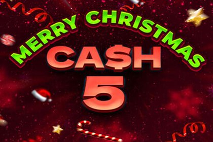 Cash 5 Christmas Online Slot Logo