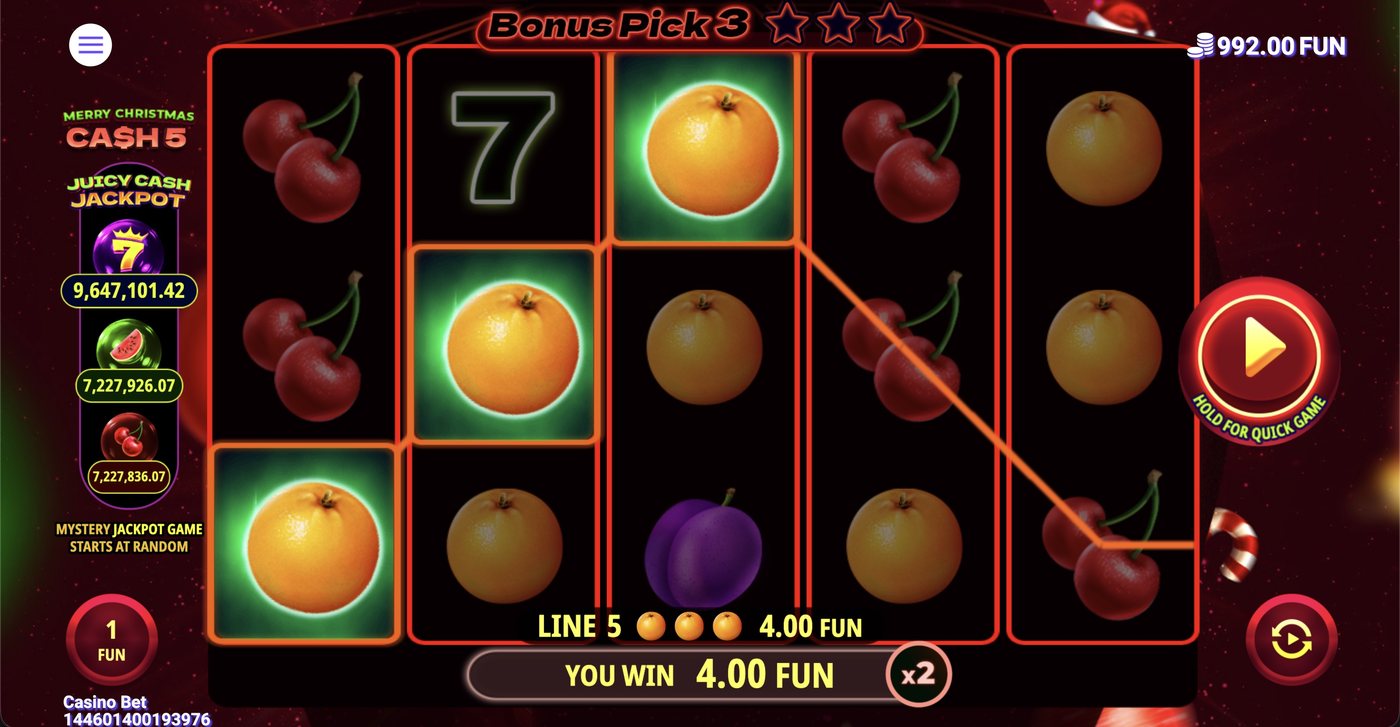 Cash 5 Christmas: image of winning