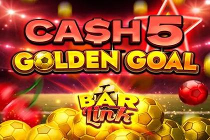 Cash 5 Golden Goal Bar Link Online Slot Logo