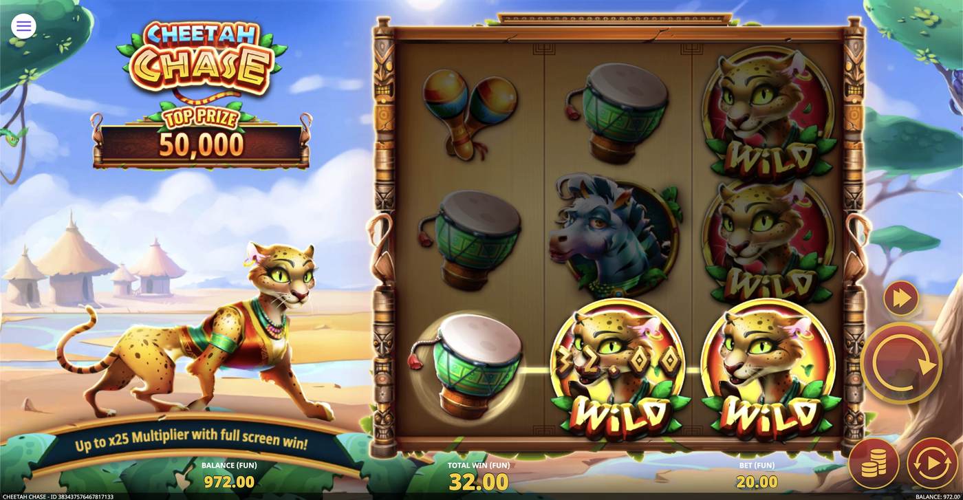 Cheetah Chase: image of winning