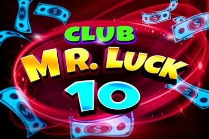 Club Mr. Luck 10 Online Slot Logo