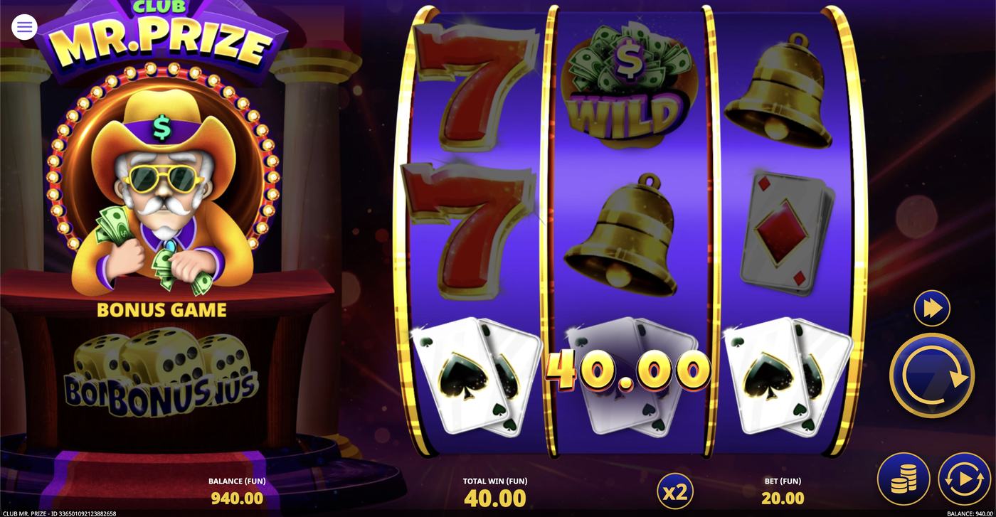Club Mr. Prize: image of winning