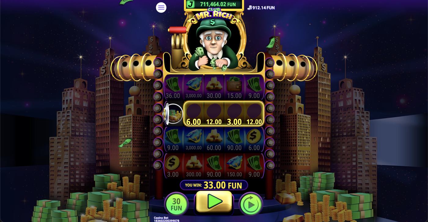 Club Mr. Rich: image of winning