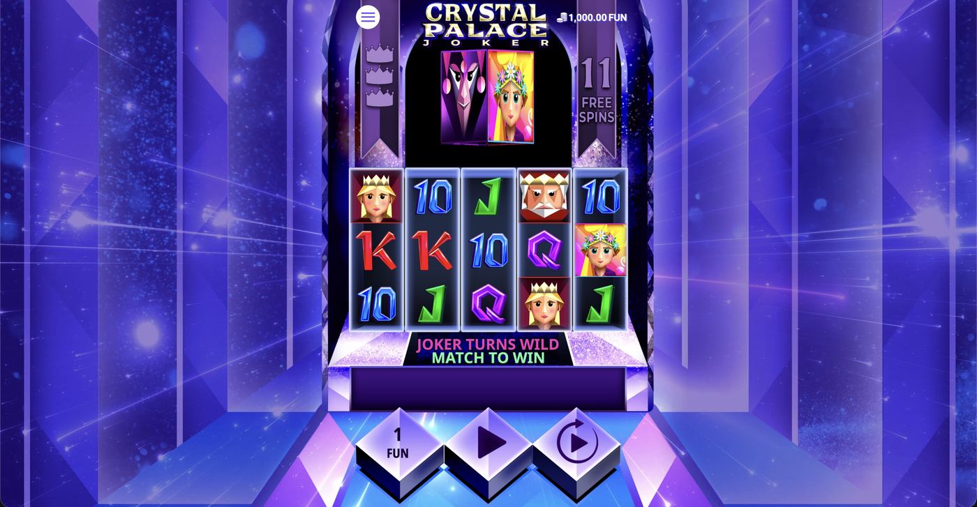 Crystal Palace Joker: image of main menu