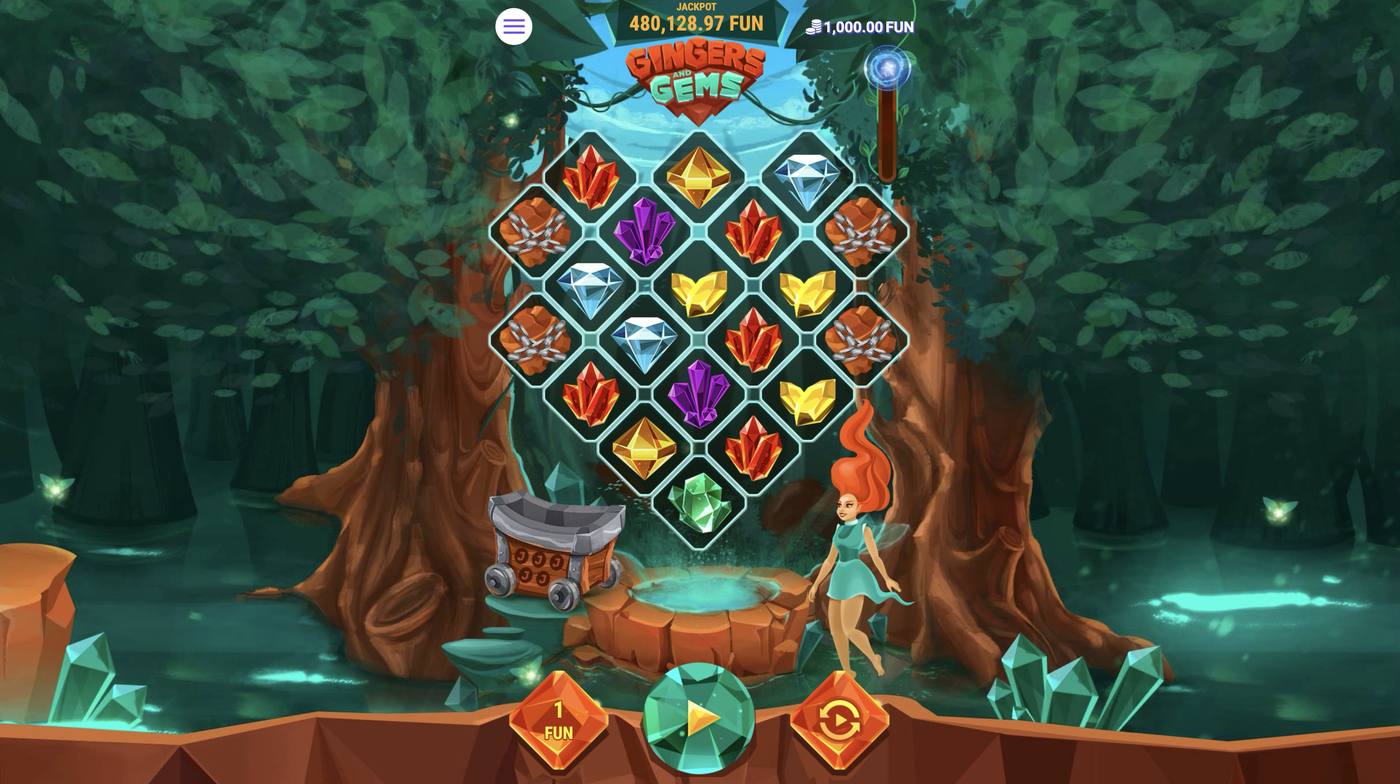 Gingers and Gems: image of main menu