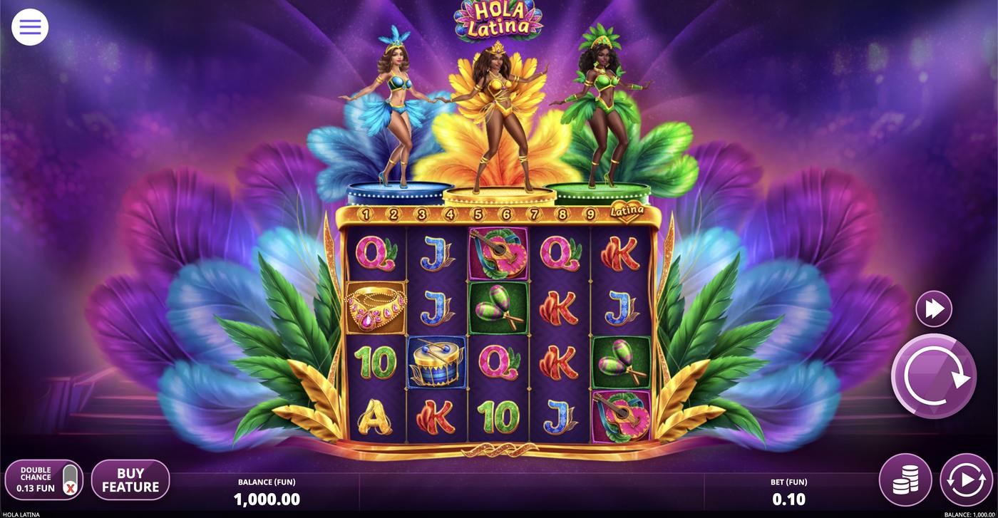 Hola Latina: image of main menu