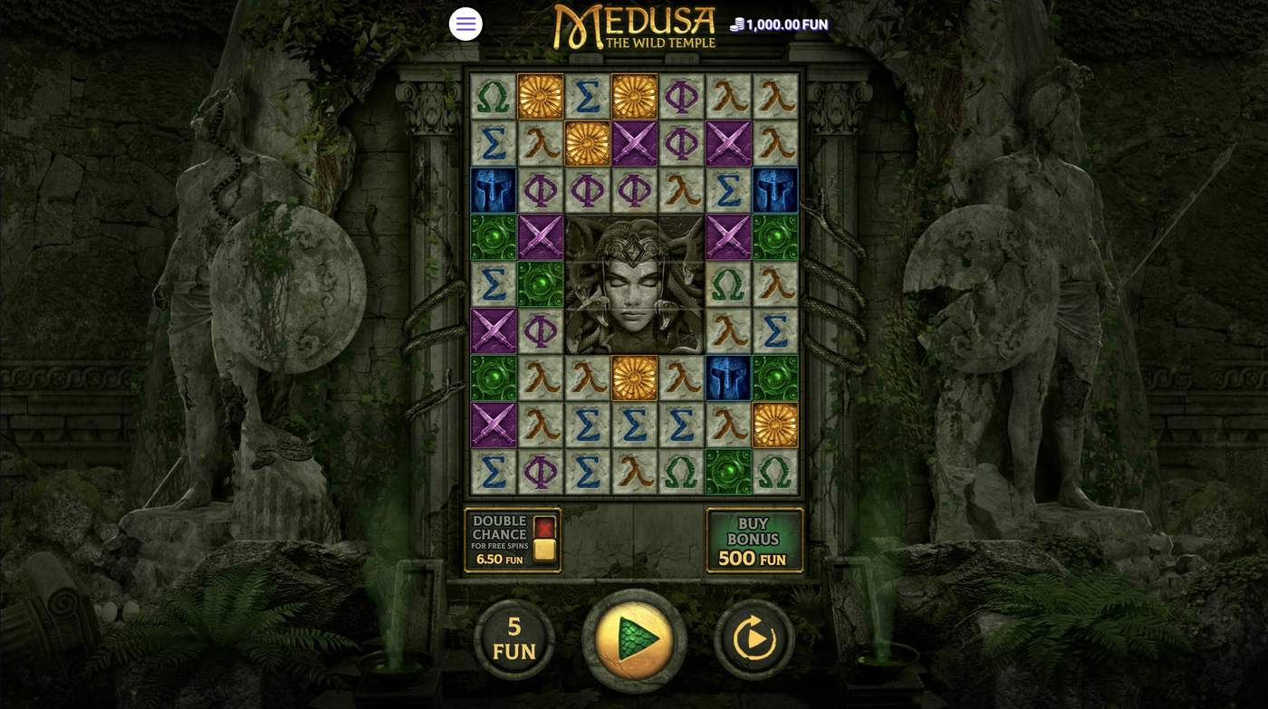 Medusa The Wild Temple: image of main menu