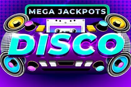 Mega Jackpots Disco Online Slot Logo