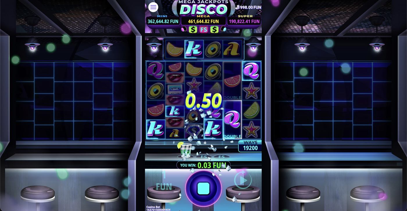 Mega Jackpots Disco: image of winning