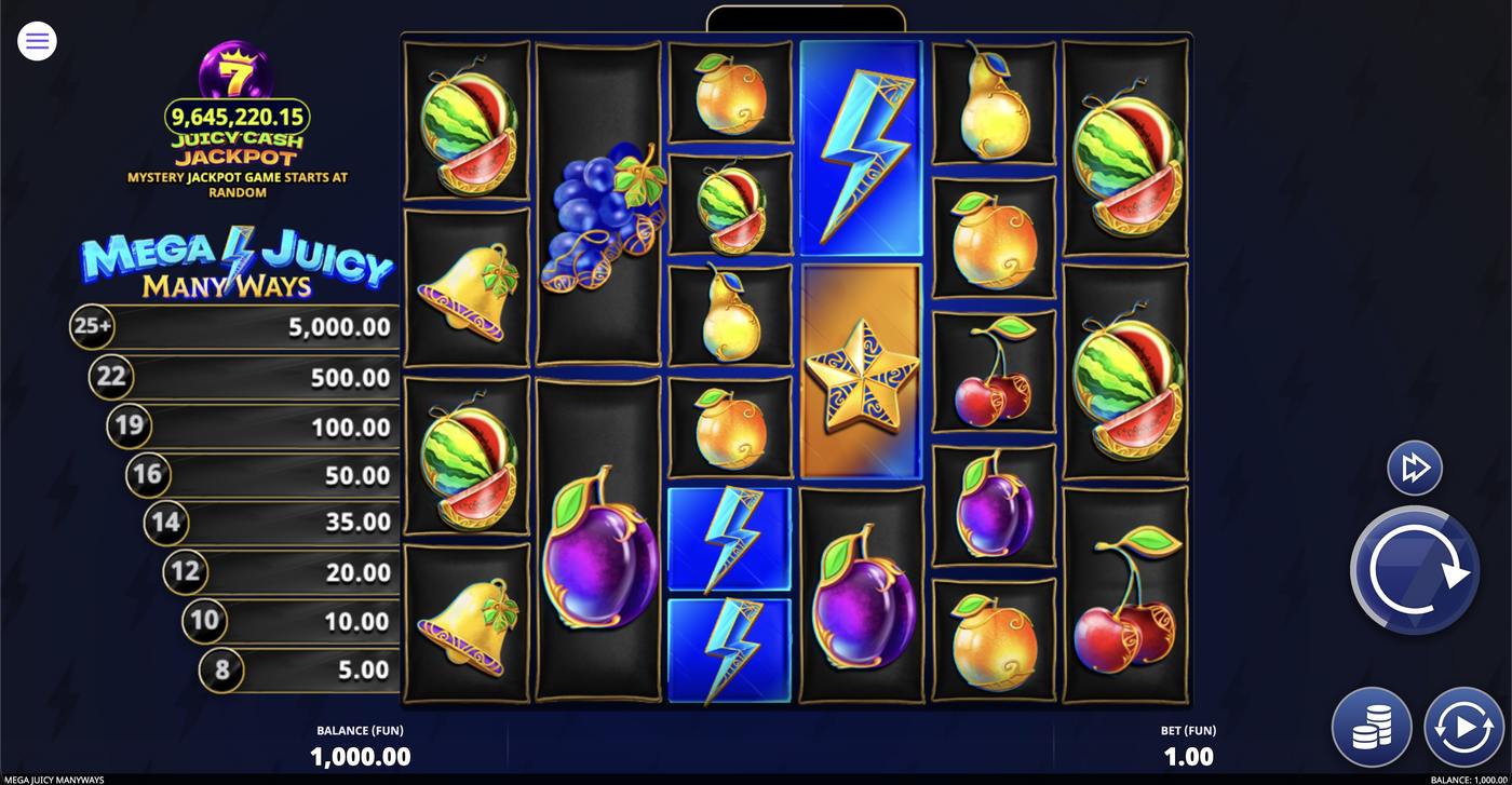 Mega Juicy Manyways: image of main menu