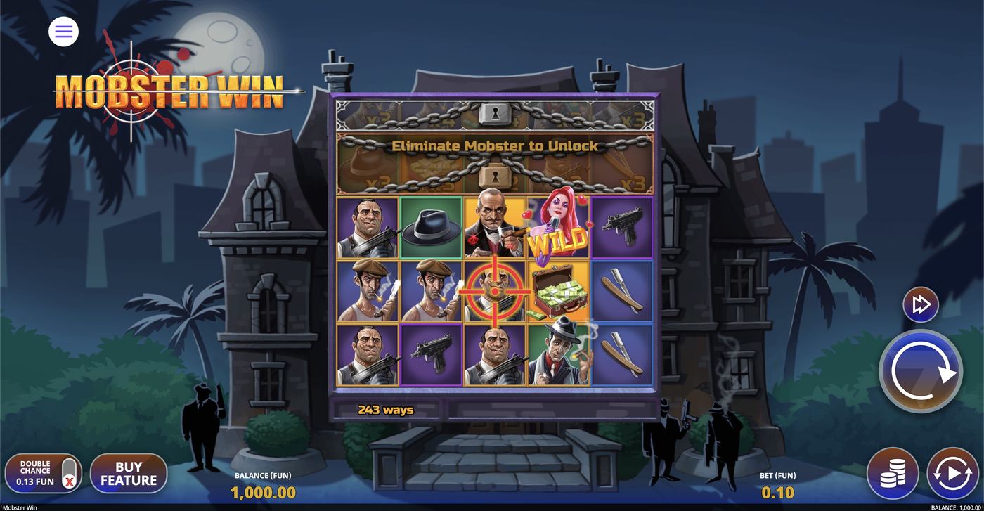 Mobster Win: image of main menu