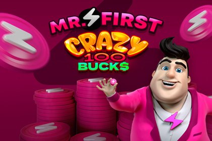 Mr. First Crazy 100 Bucks Online Slot Logo