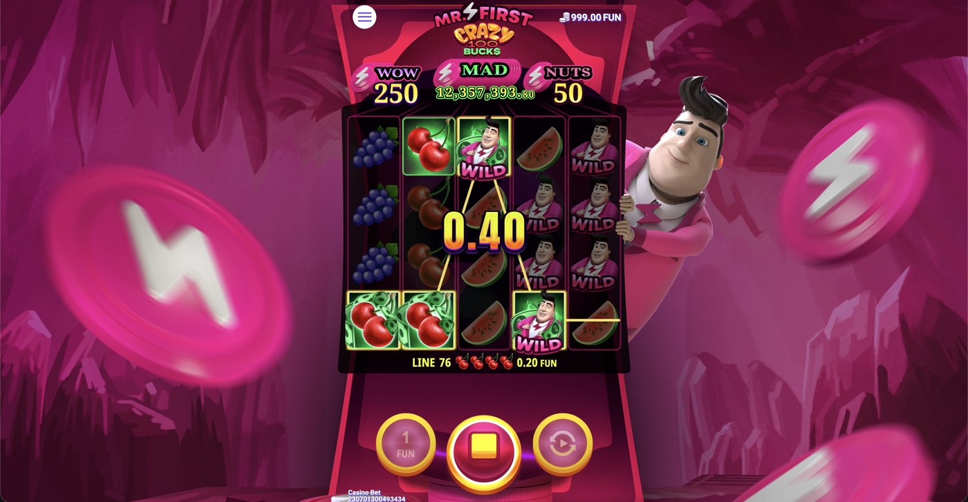 Mr. First Crazy 100 Bucks: image of winning
