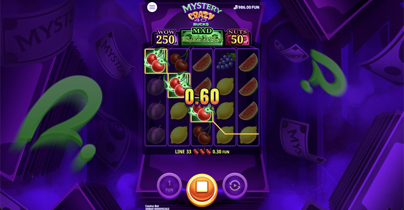 Mystery Crazy 40 Bucks: image of winning