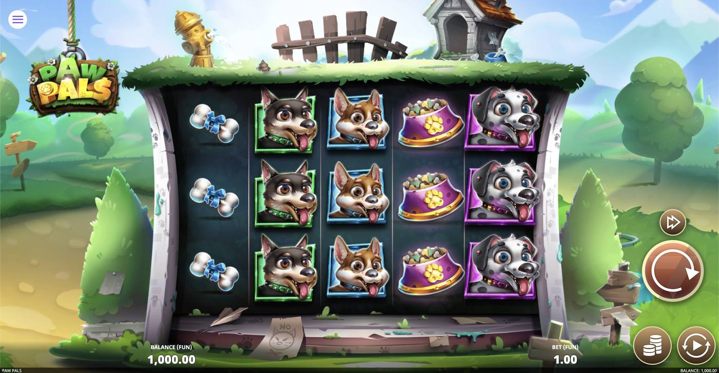 Paw Pals: image of main menu