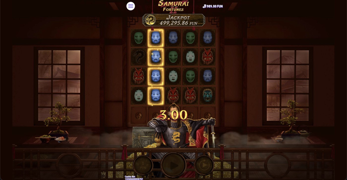 Samurai Fortunes II: image of winning