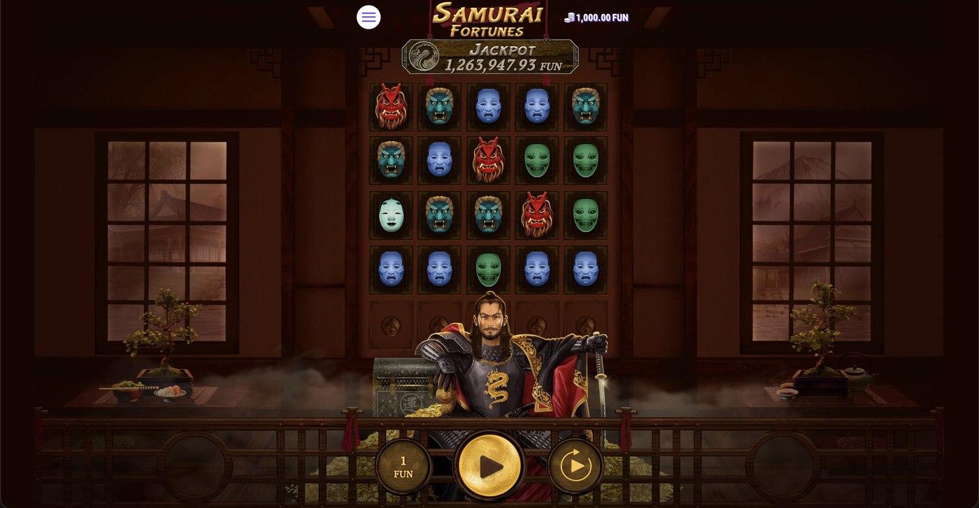 Samurai Fortunes: image of main menu