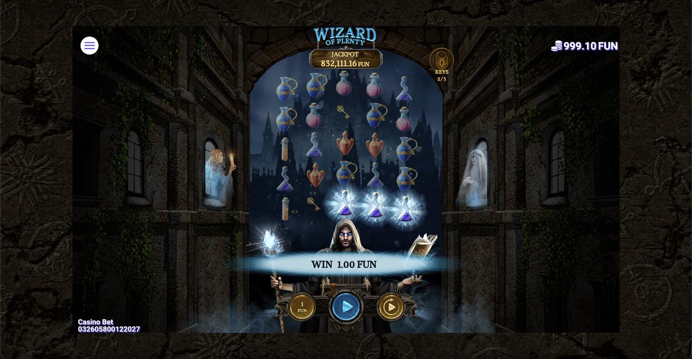 Wizard of Plenty: image of winning