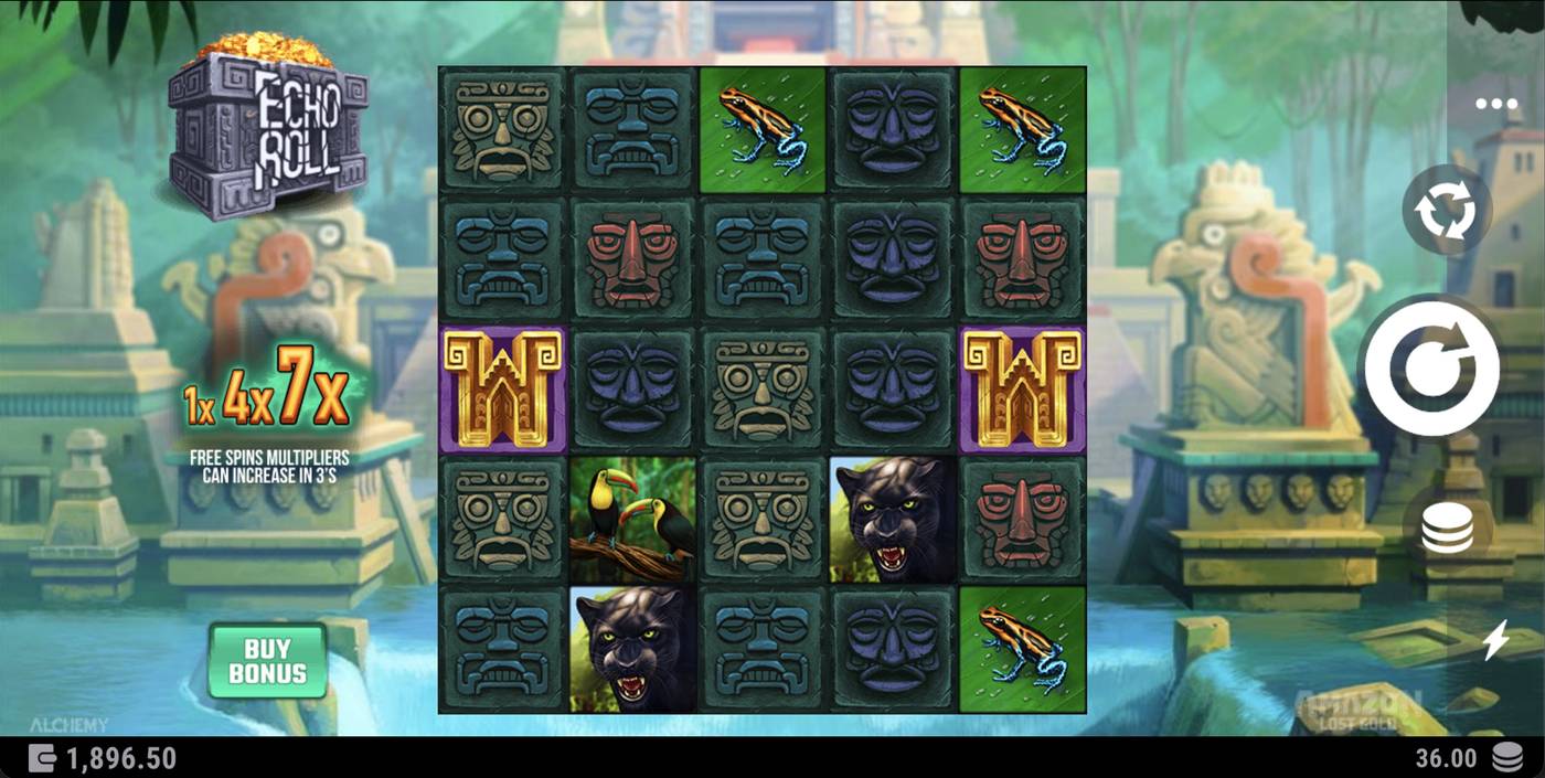 Amazon - Lost Gold: image of main menu