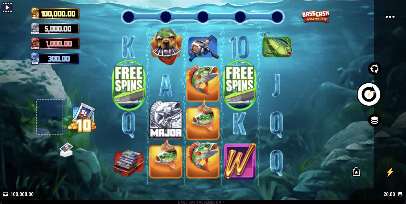 Bass Cash Assebl'em: image of main menu