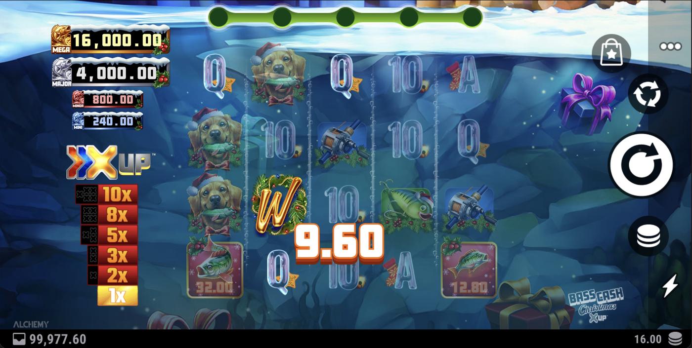 Bass Cash Christmas X UP: image of winning