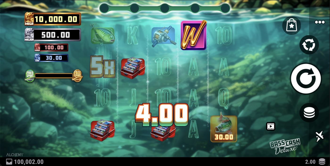 Bass Cash Deluxe: image of winning