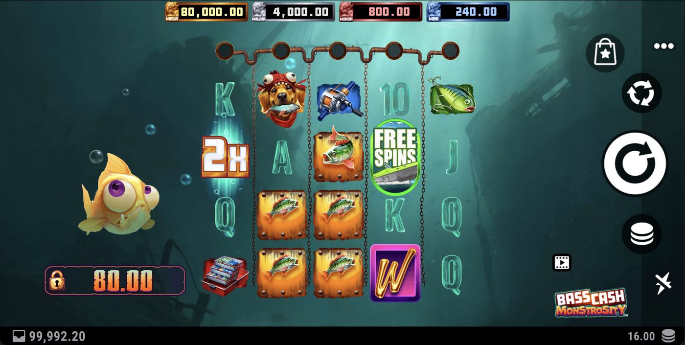Bass Cash Monstrosity: image of main menu