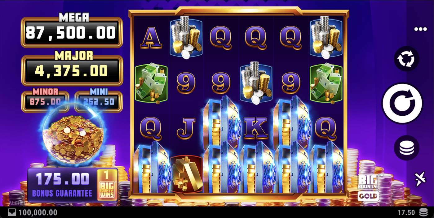 Big Bounty Gold: image of main menu