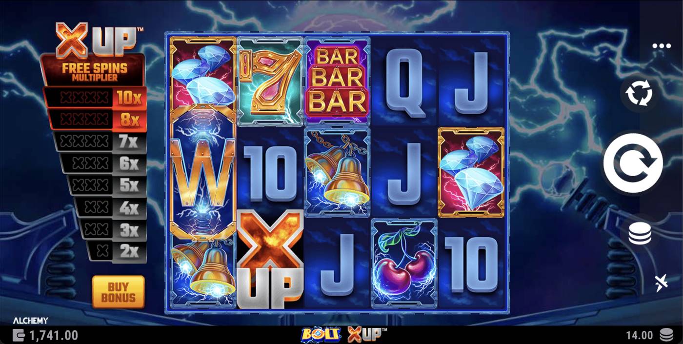Bolt X UP: image of main menu