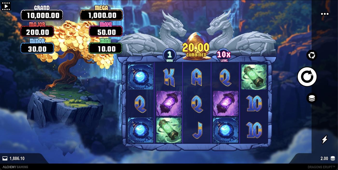 Dragons Erupt: image of main menu